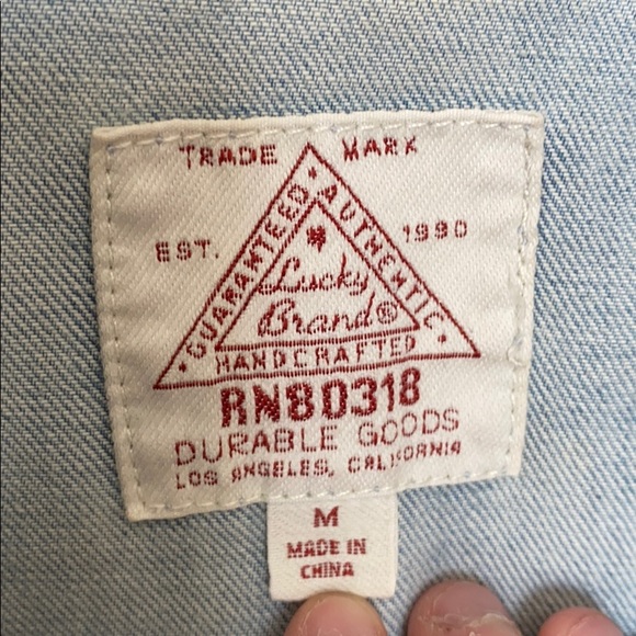 Lucky Brand Light Blue Denim Jacket - Picture 4 of 5